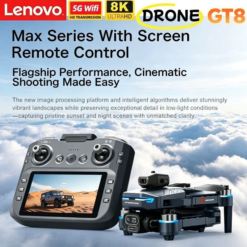 Drone Gt8 Rc - Lenovo GT8 Drone 8K Professional Dual
