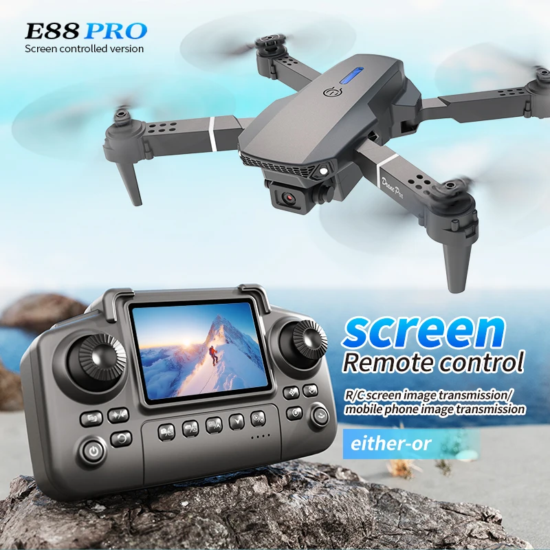 Drone Rc Explorer - Professional E88 PRO Drone with screen