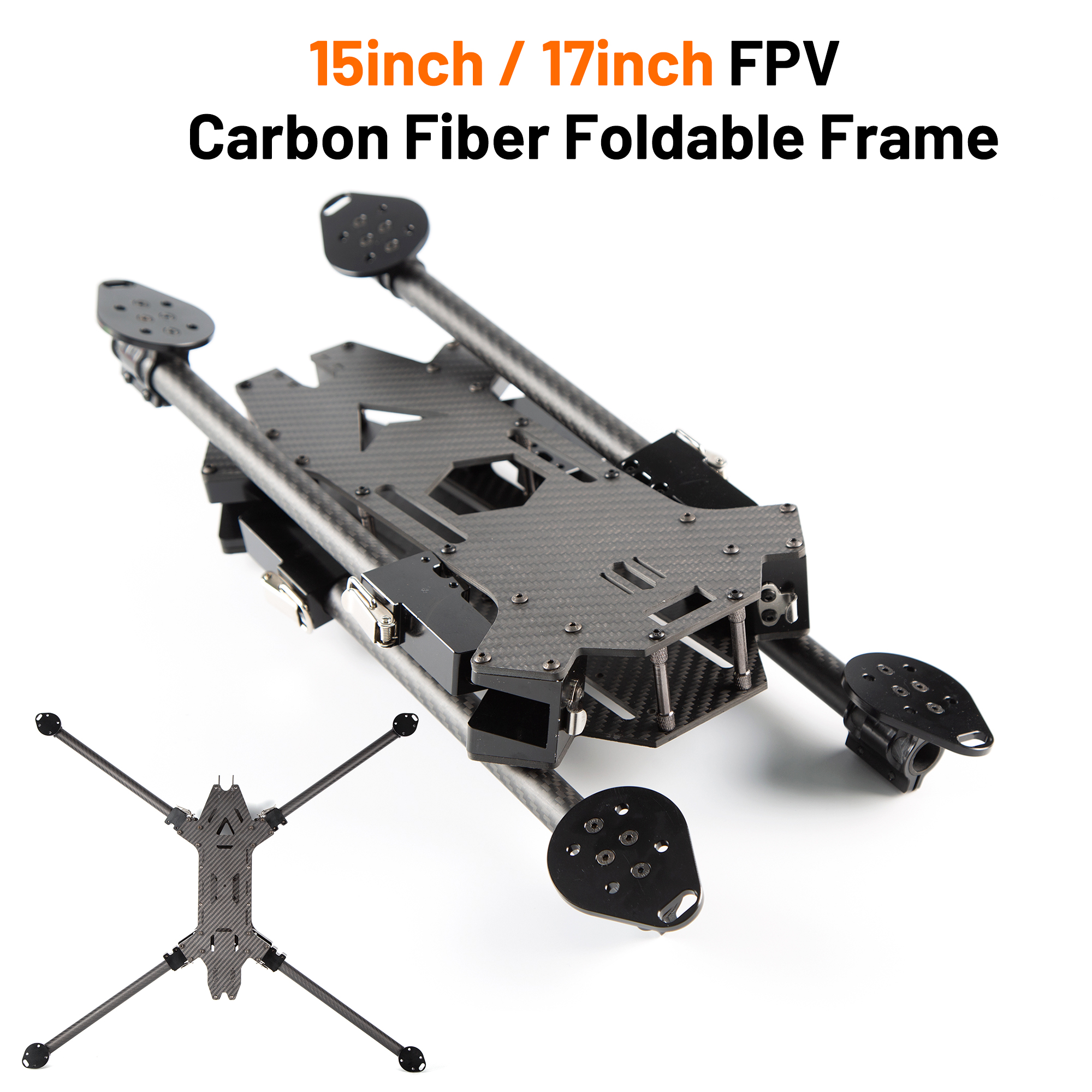 Drone Rc Kit - 15inch /17inch FPV Carbon Fiber Foldable