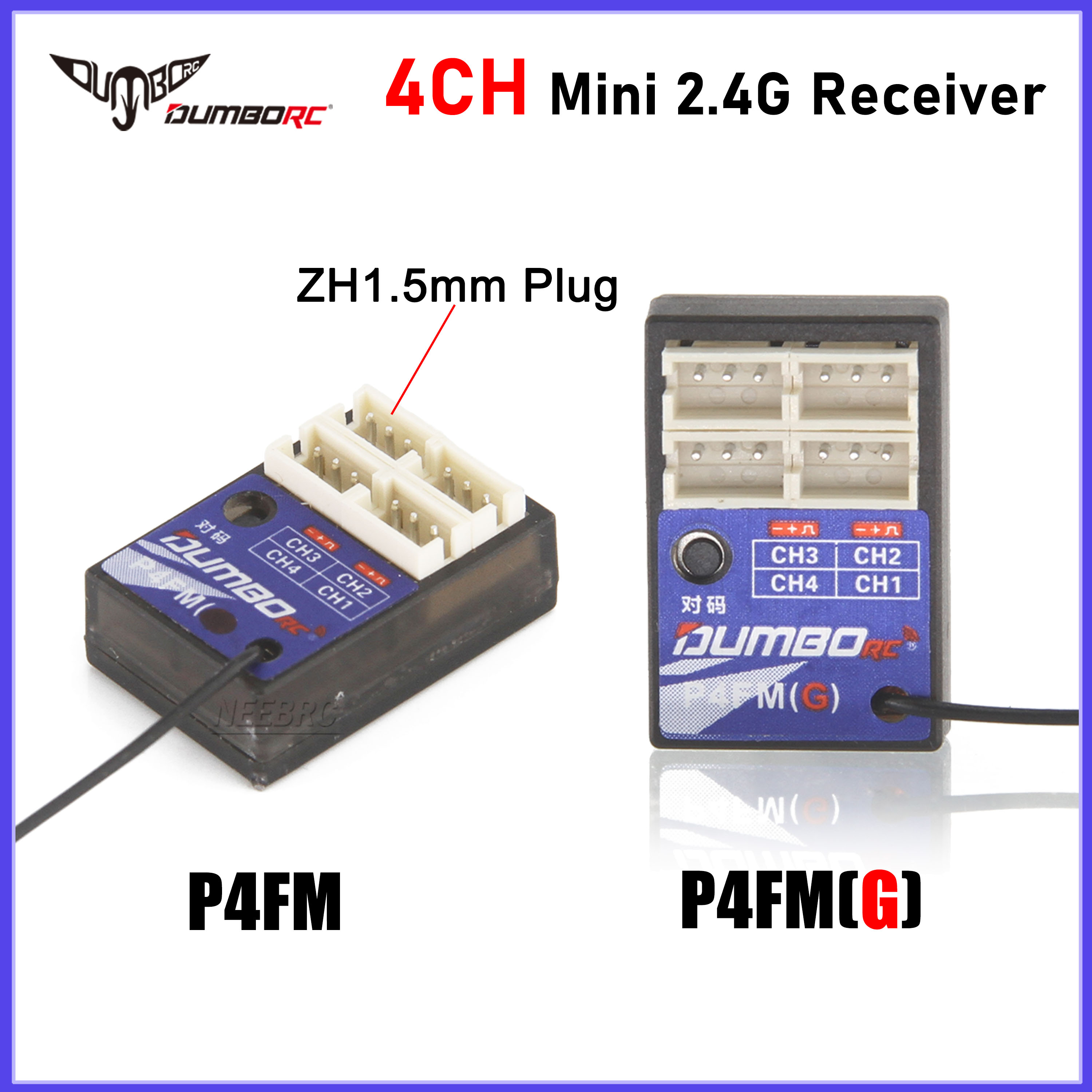 Telemetry Module Rc - DUMBORC 4CH Gyro Mini Receiver P4FM