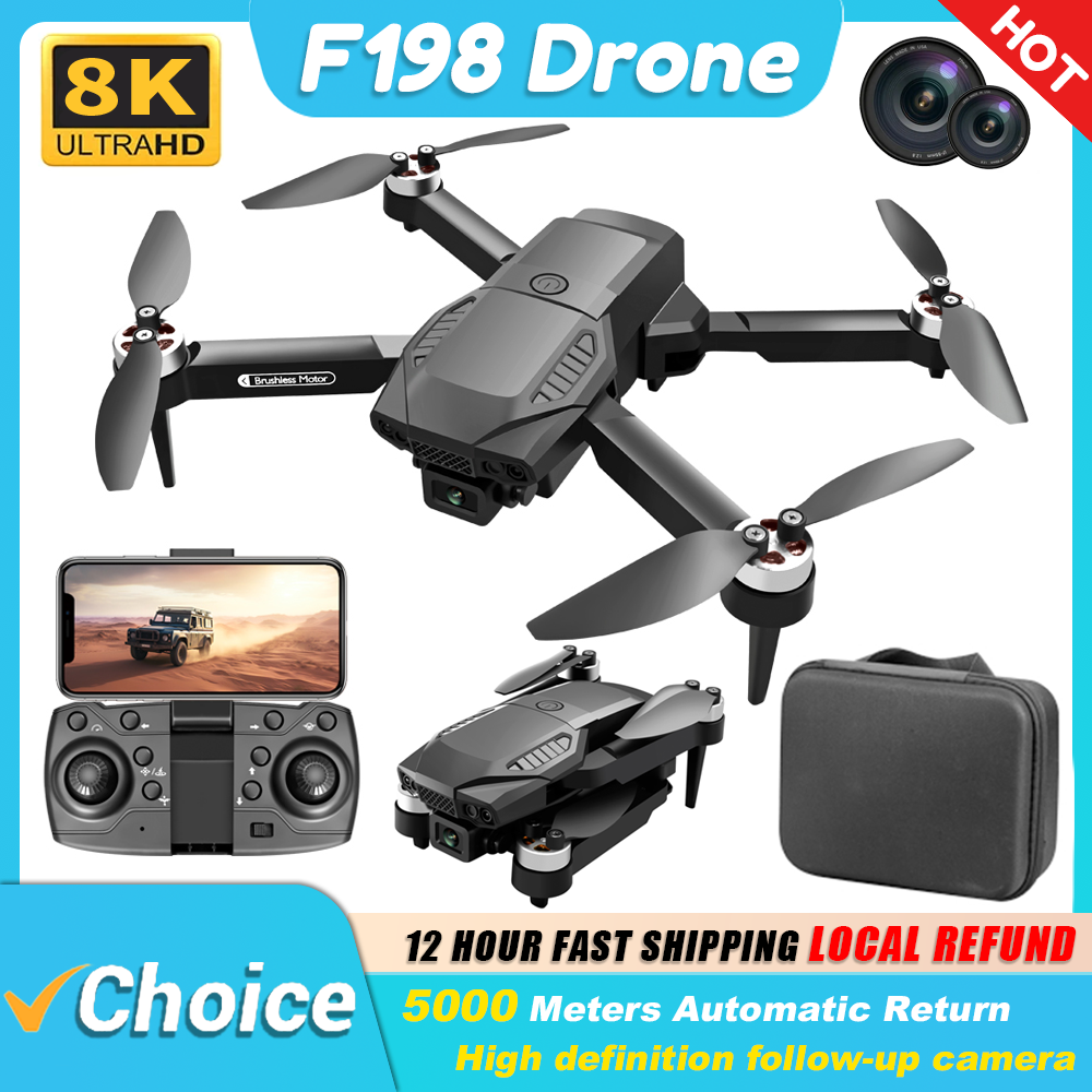 Drone Lidi Rc - New F198 Drone Professional Dual Camera