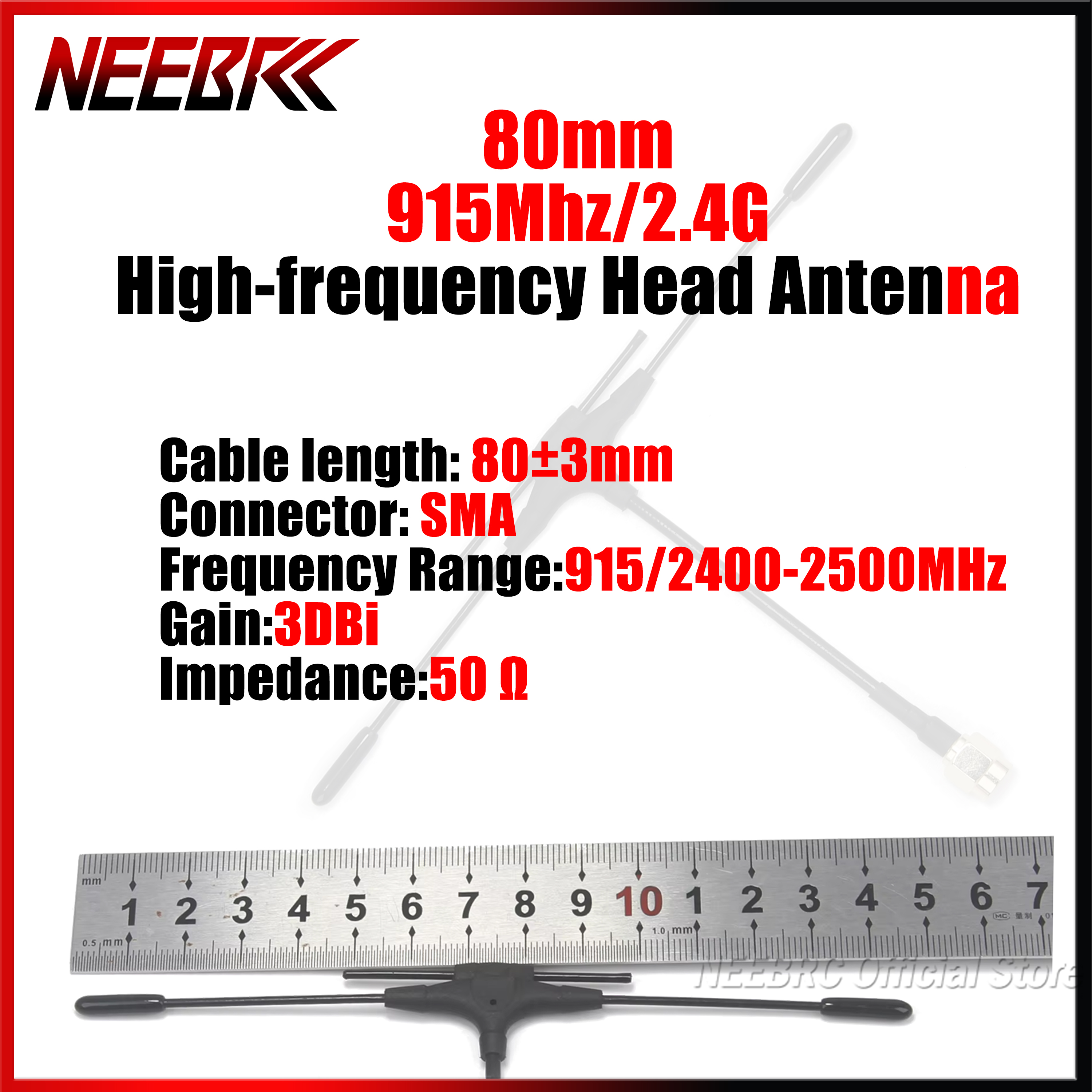 Drone Rc Frequency - 80mm 915Mhz/2.4G Dual-band T-type High-frequency Head