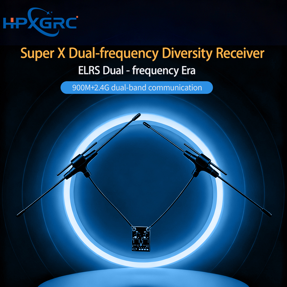 Drone Rc Frequency - HPXGRC Super X Dual ELRS Receiver