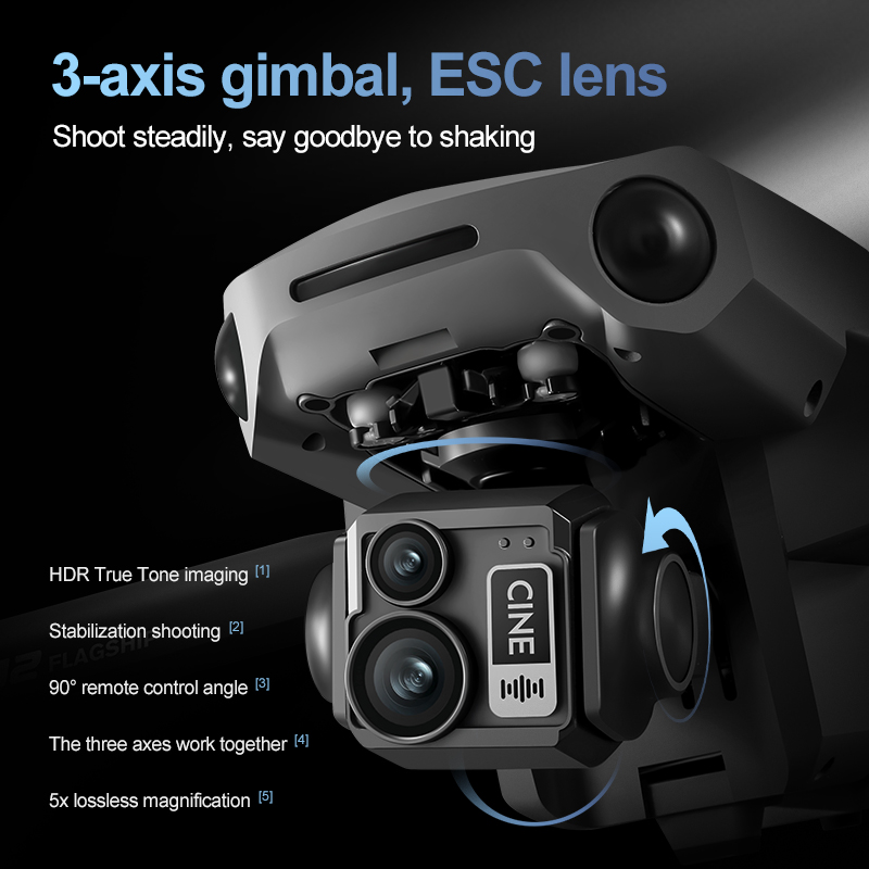 8K 3 Axis Gimbal Brushless 7.2 - đánh giá và giá Drone Rc Explorer