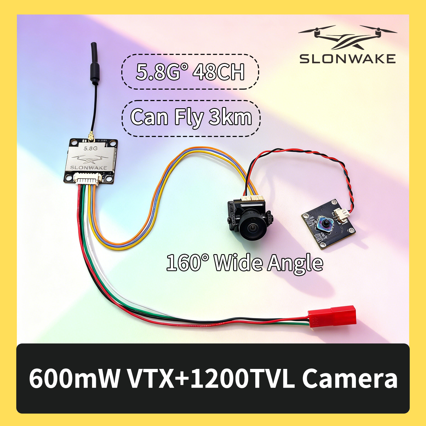 SLONWAKE 5.8G 600mW 7-24V FPV  - đánh giá và giá Drone Rc Camera