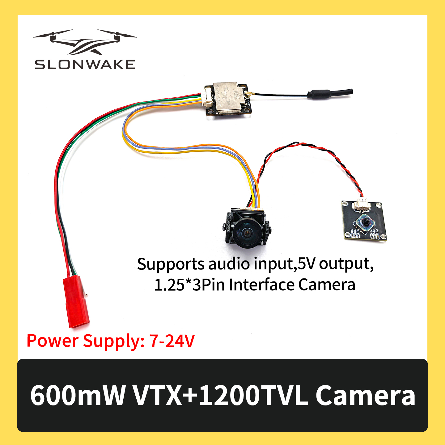 SLONWAKE 5.8G 600mW 7-24V FPV  - đánh giá và giá Drone Rc Camera