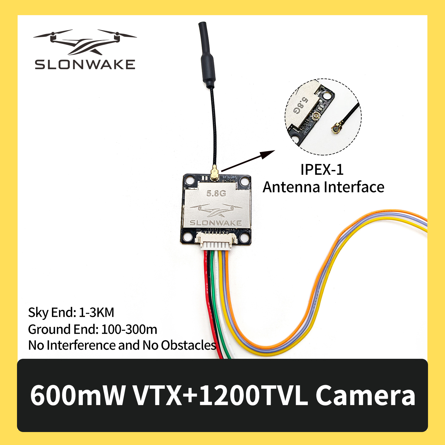 SLONWAKE 5.8G 600mW 7-24V FPV  - đánh giá và giá Drone Rc Camera