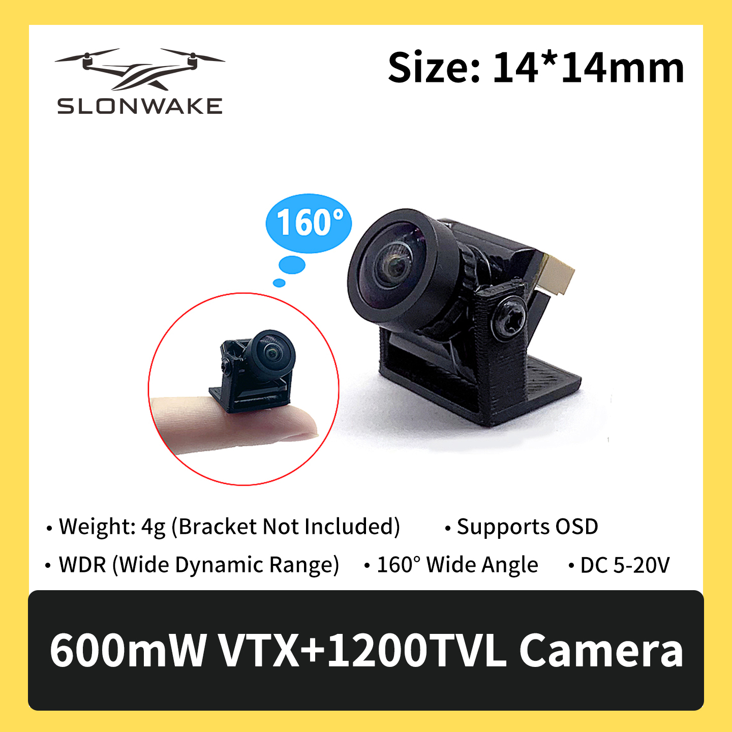 SLONWAKE 5.8G 600mW 7-24V FPV  - đánh giá và giá Drone Rc Camera
