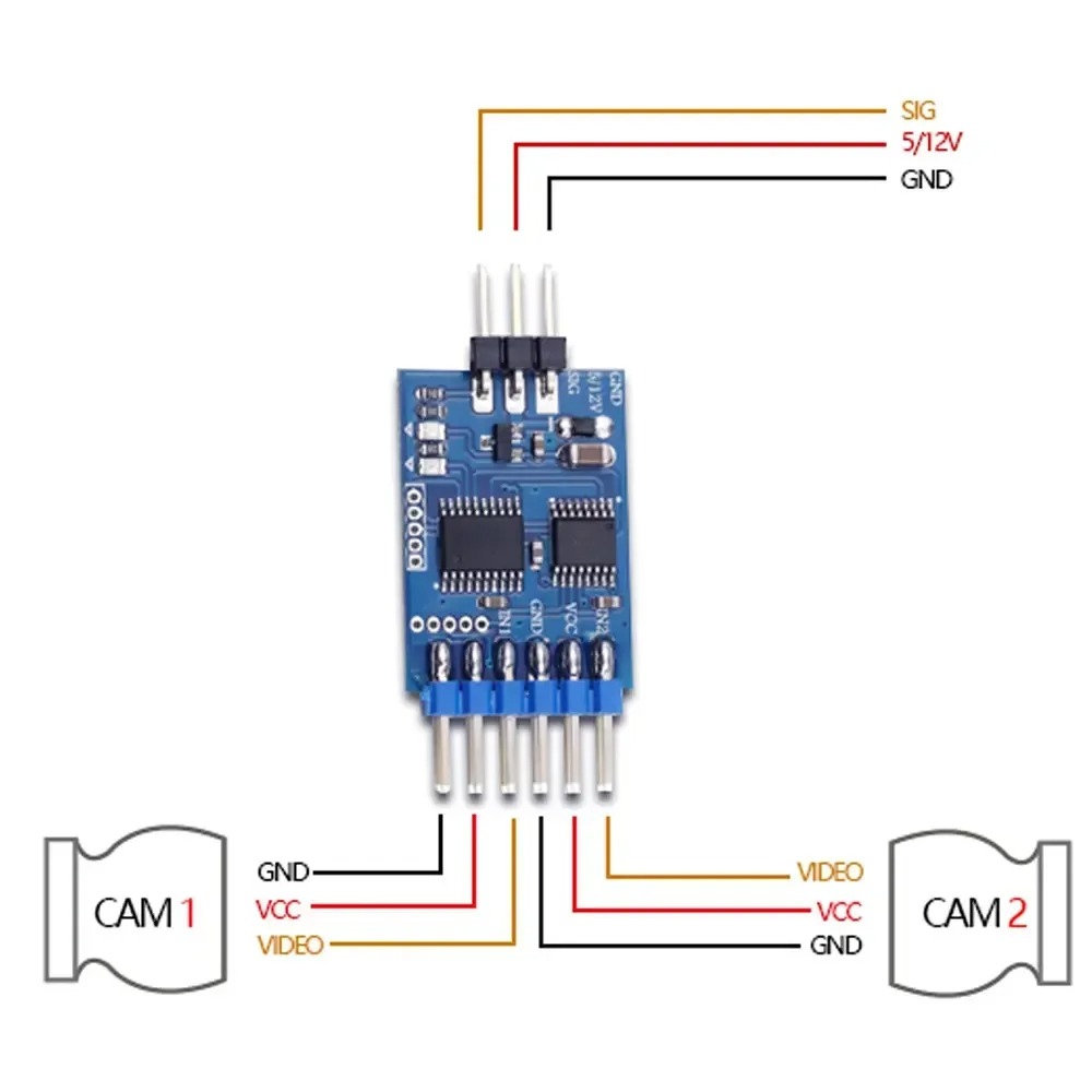3 Channel Video Switcher Modul - đánh giá và giá Drone Rc Fpv Manual