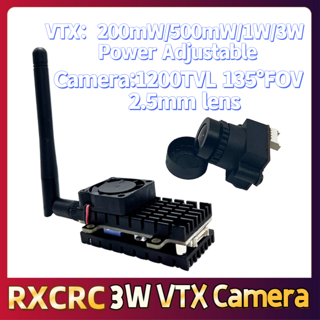 RXCRC 5.8G 3W Video VTX transm - đánh giá và giá Drone Rc Camera