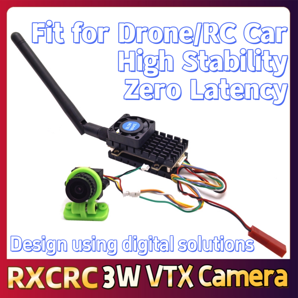 RXCRC 5.8G 3W Video VTX transm - đánh giá và giá Drone Rc Camera