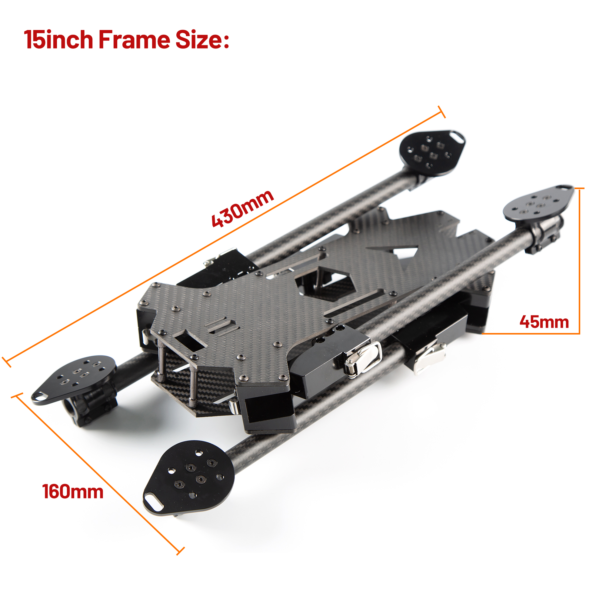 15inch /17inch FPV Carbon Fibe - đánh giá và giá Drone Rc Kit