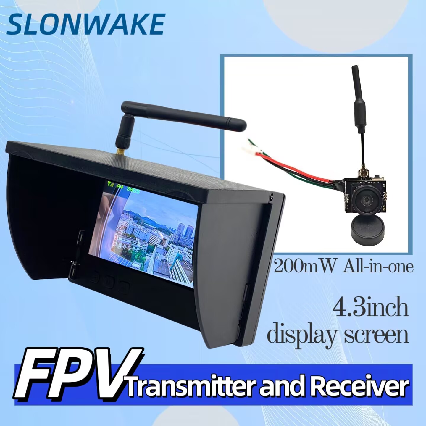 SLONWAKE 5.8G Analog Video Tra - đánh giá và giá Drone Rc Camera