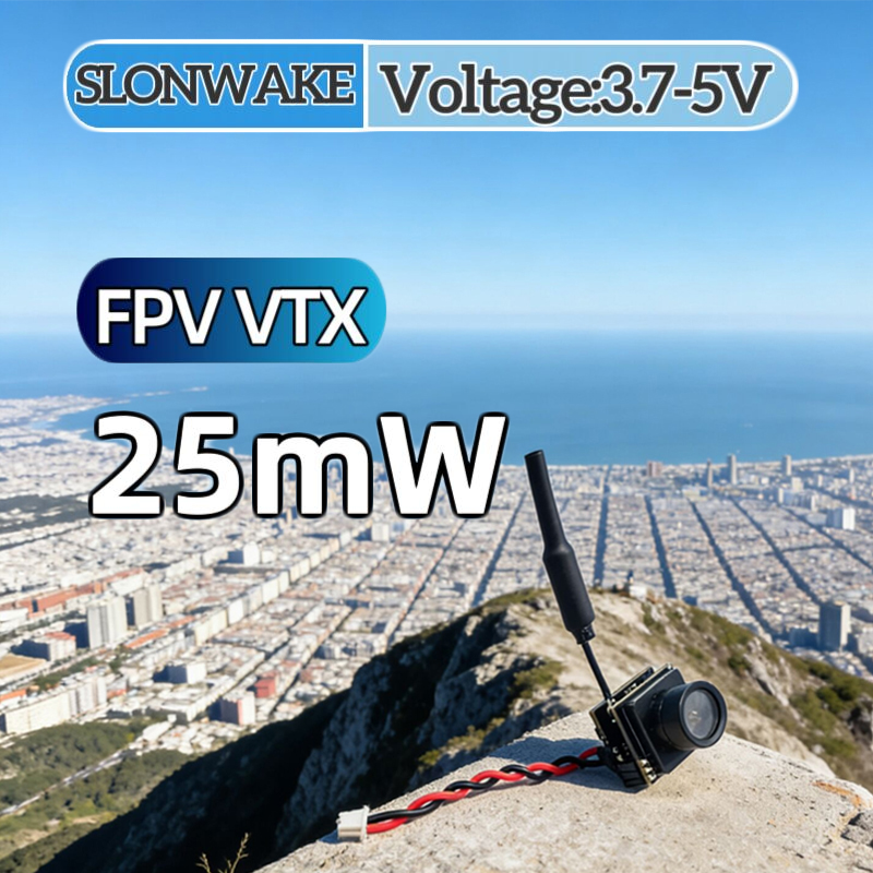 SLONWAKE FPV 25mW power simula - đánh giá và giá Drone Rc Mini
