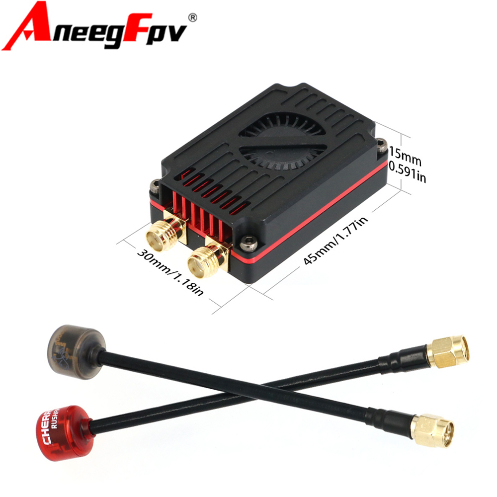 RUSHFPV 4.9G 5.8G 2.5W VTX 8+  - đánh giá và giá Drone Rc Frequency