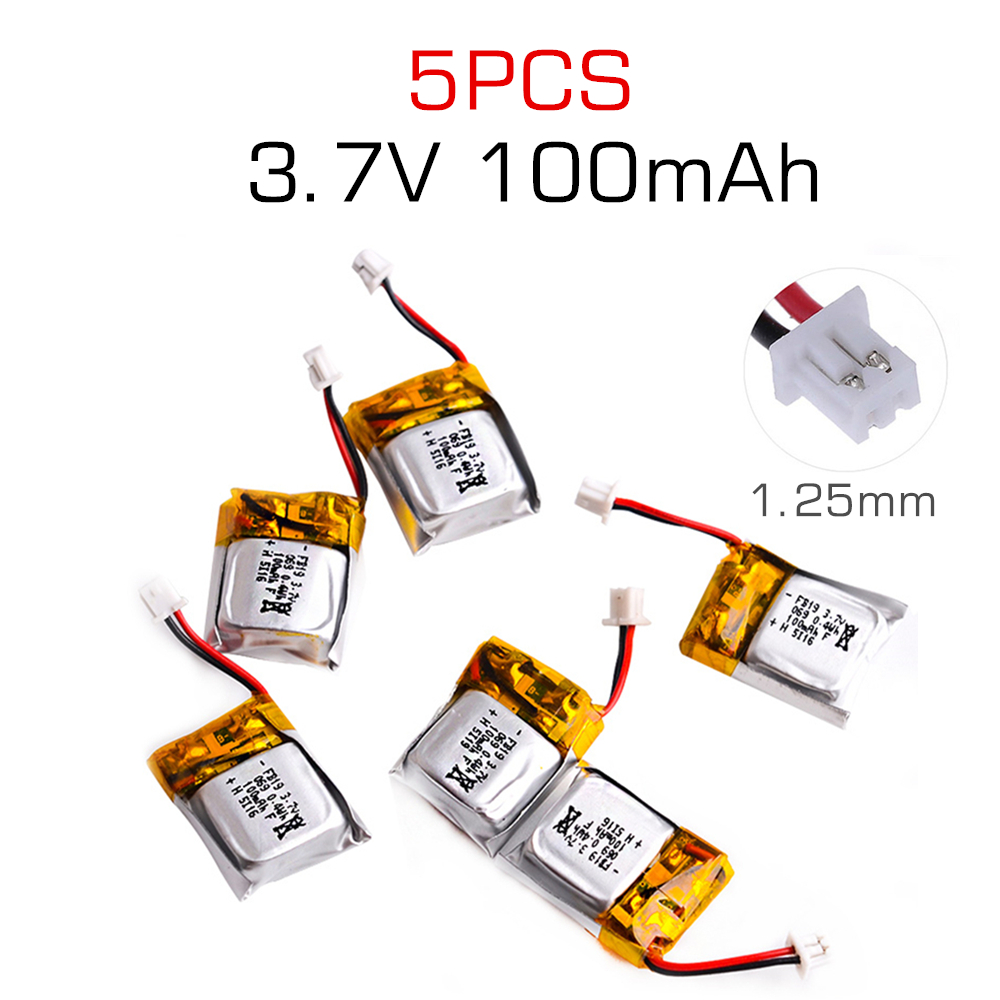 5 pcs 3.7V 100mAh Li-po Batter - đánh giá và giá Drone Keh Rc K11 Turbo