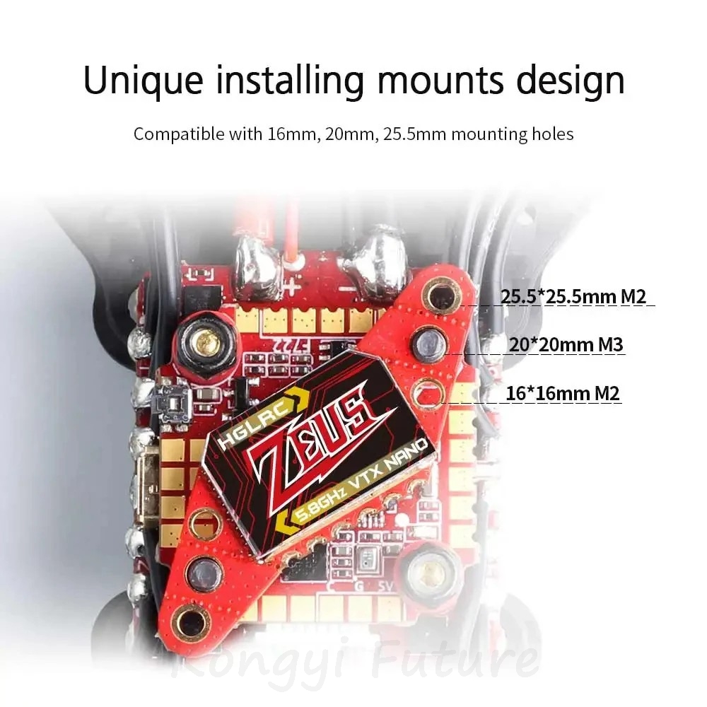 HGLRC Zeus Nano VTX 5.8G 350mW - đánh giá và giá Telemetry Module Rc
