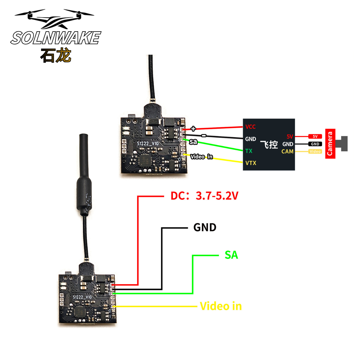 SLONWAKE Nano 5.8G 48CH 200mW  - đánh giá và giá Drone Rc Transmitter And Receiver