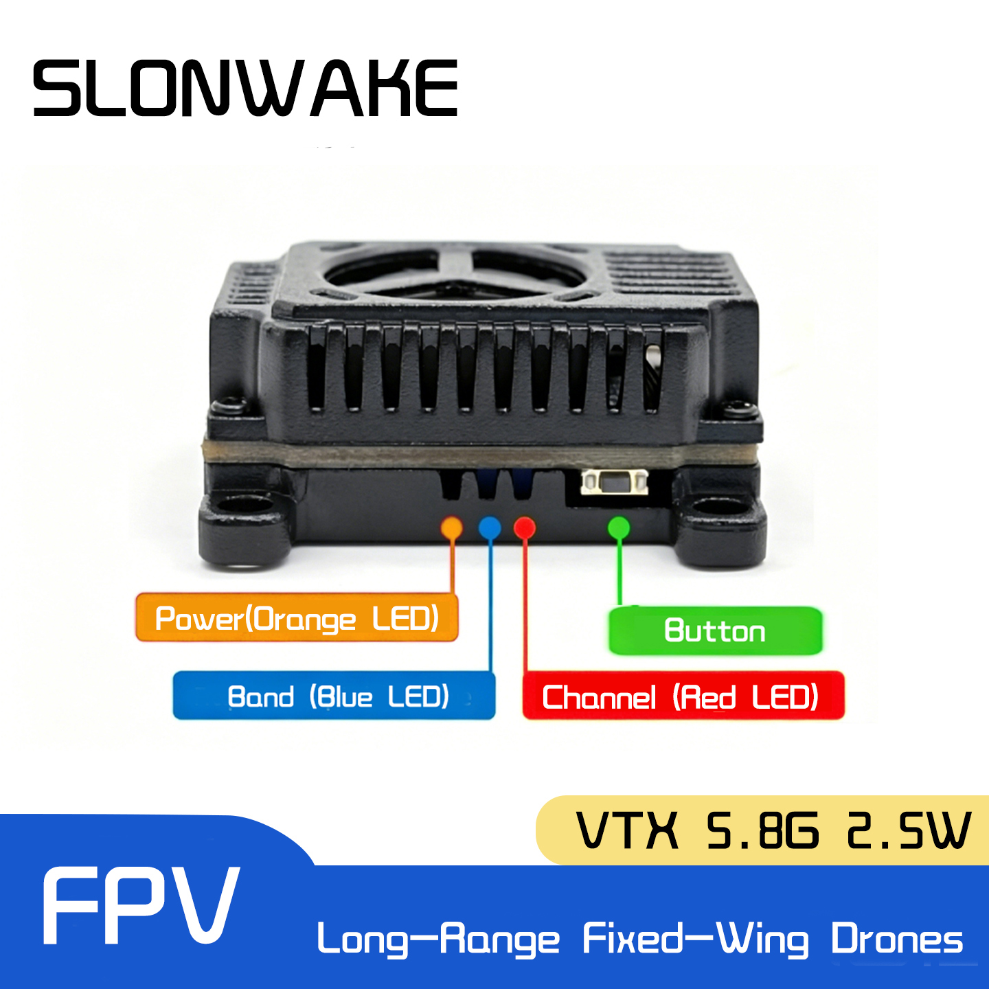 SLONWAKE 5.8G 48CH FPV Transmi - đánh giá và giá Drone Rc Transmitter And Receiver