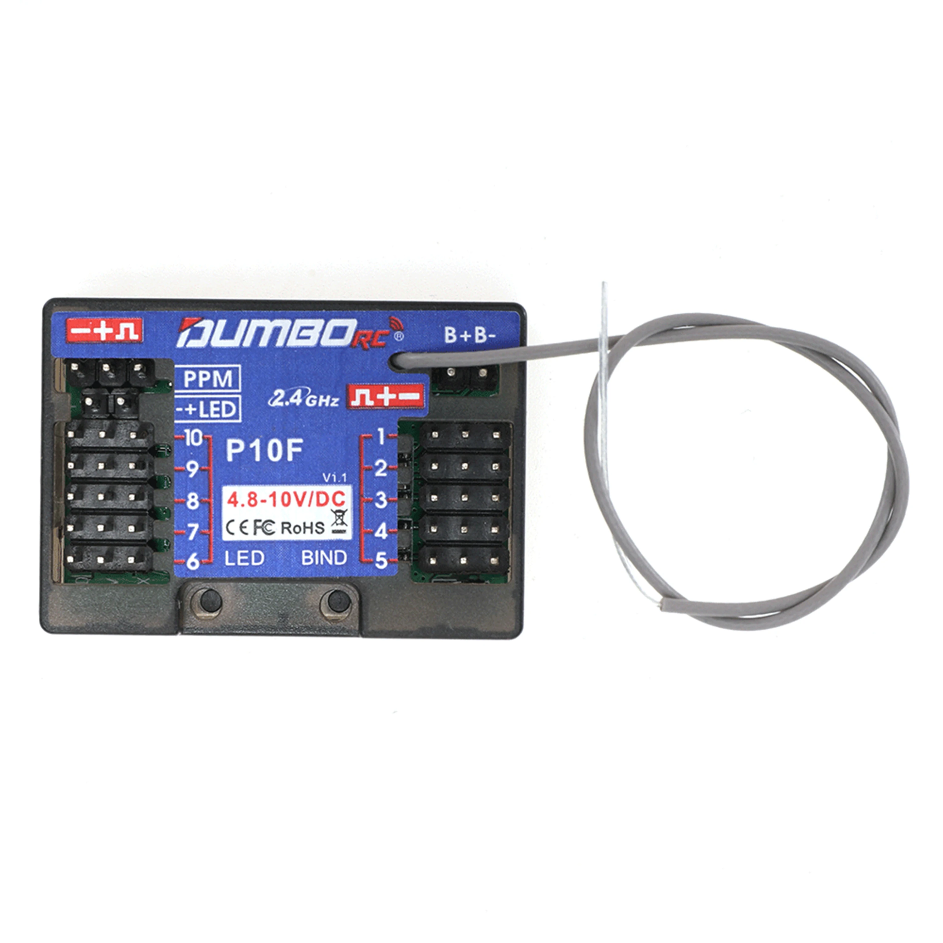DUMBORC 10CH 2.4G P10F P10FG G - đánh giá và giá Telemetry Module Rc
