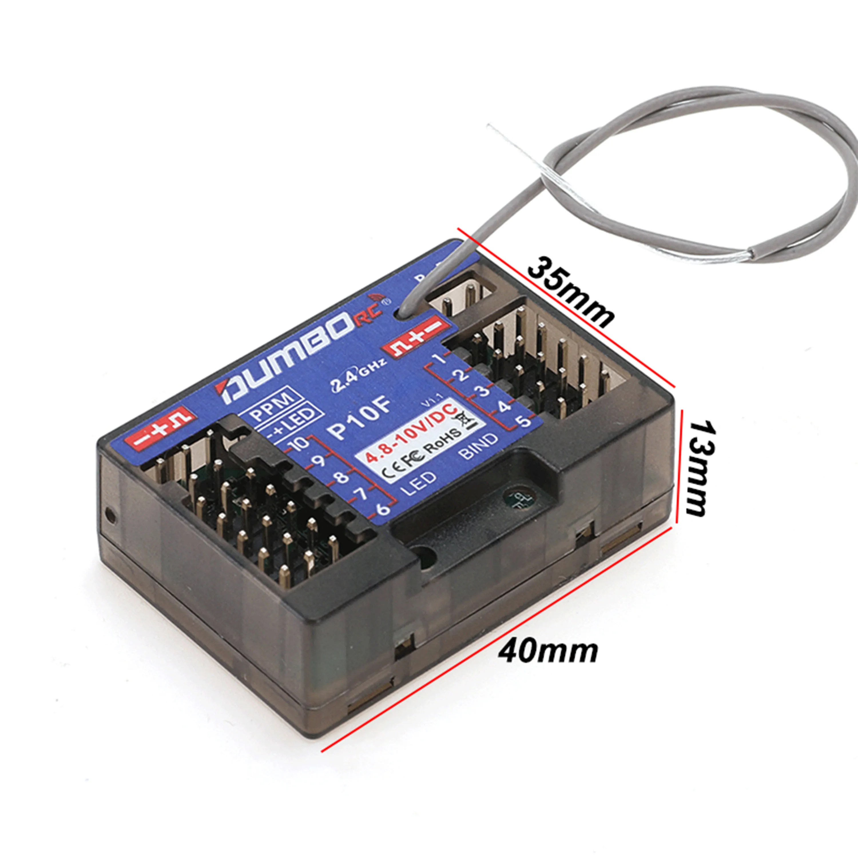 DUMBORC 10CH 2.4G P10F P10FG G - đánh giá và giá Telemetry Module Rc