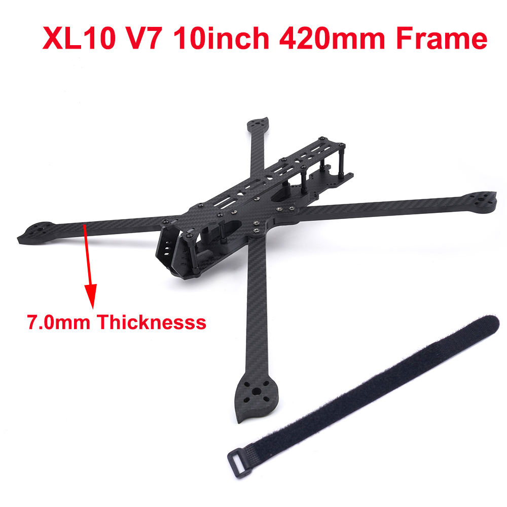 XL10 V7 10inch 420 420mm Wheel - đánh giá và giá Carbon Fiber Drone Arm