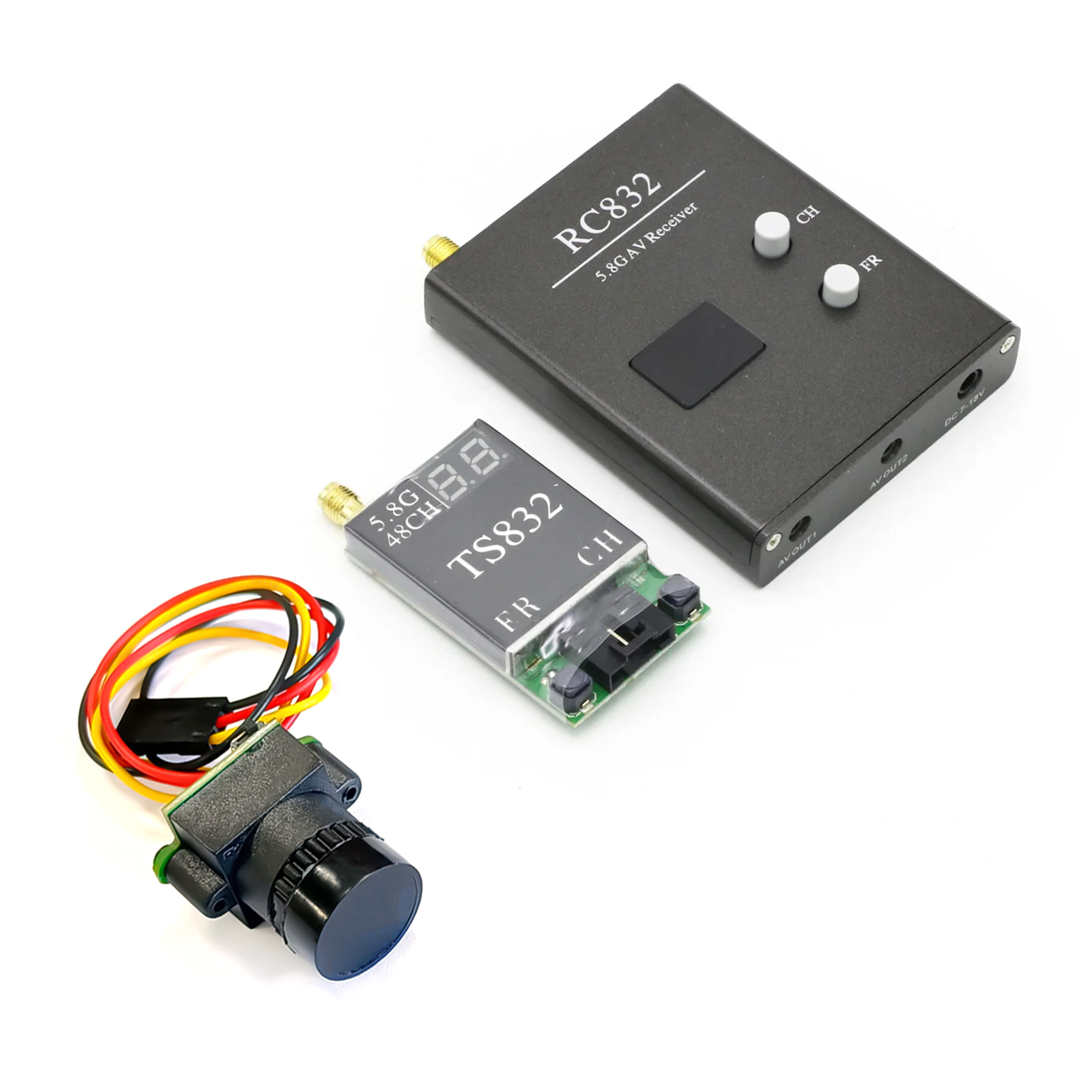 TS832 Receiver +RC832 +1000TVL - đánh giá và giá Drone Rc Camera