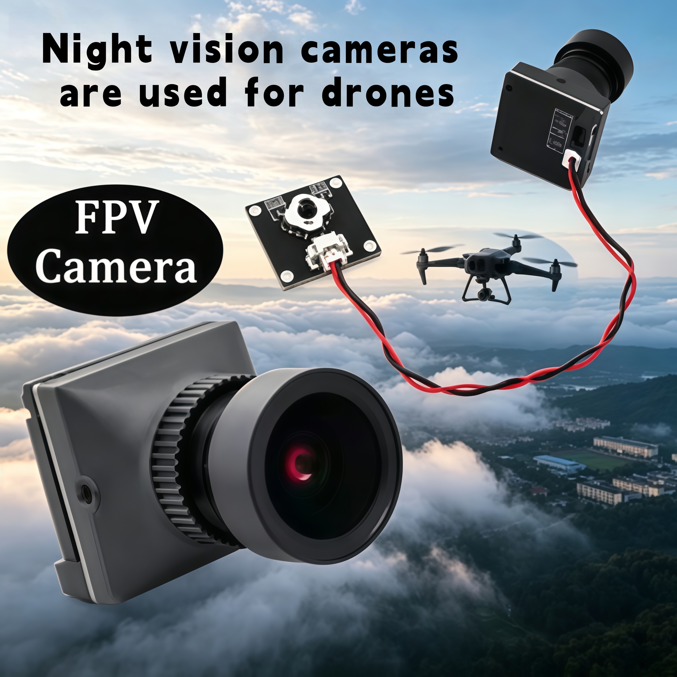 1500TVL HD CADDX Snail FPV Cam - đánh giá và giá Drone Rc Camera