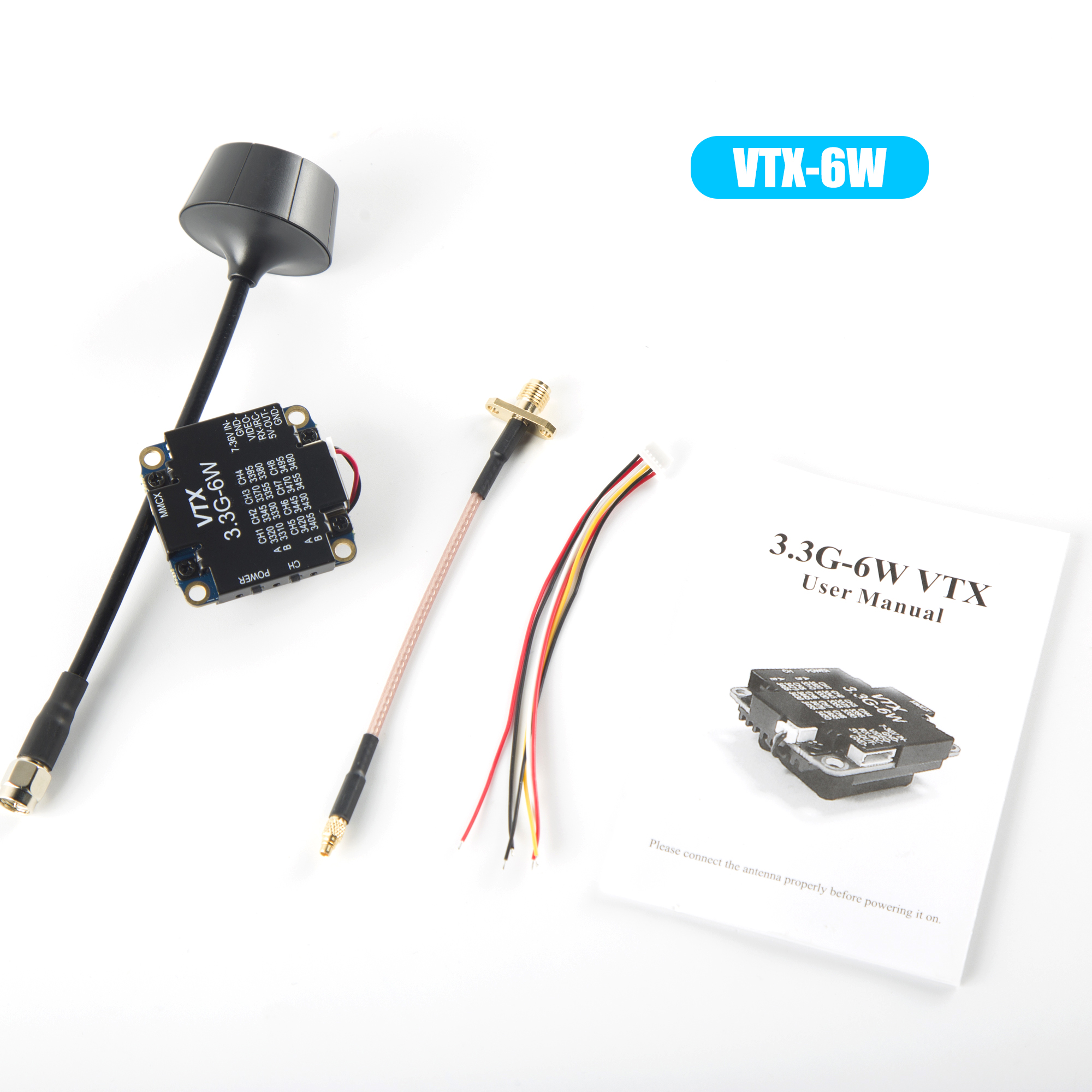 FPV Video Transmitter 3.3G 6W  - đánh giá và giá Drone Rc Controller