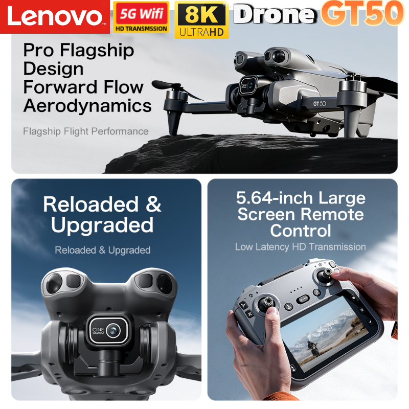 Lenovo Drone 8K Camera GT8 GT5 - đánh giá và giá Drone Gt8 Rc